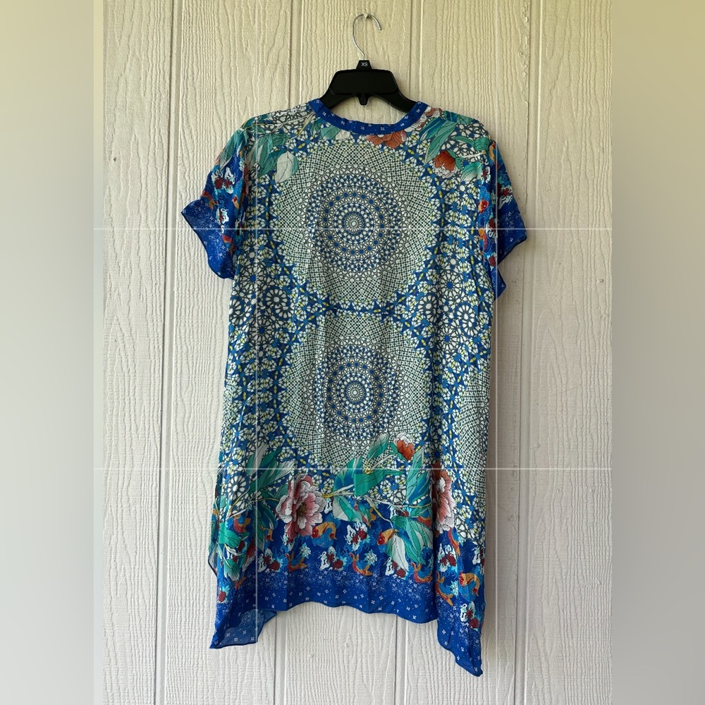 Johnny Was Rayon Short Sleeve Tunic - Picture 4 of 9